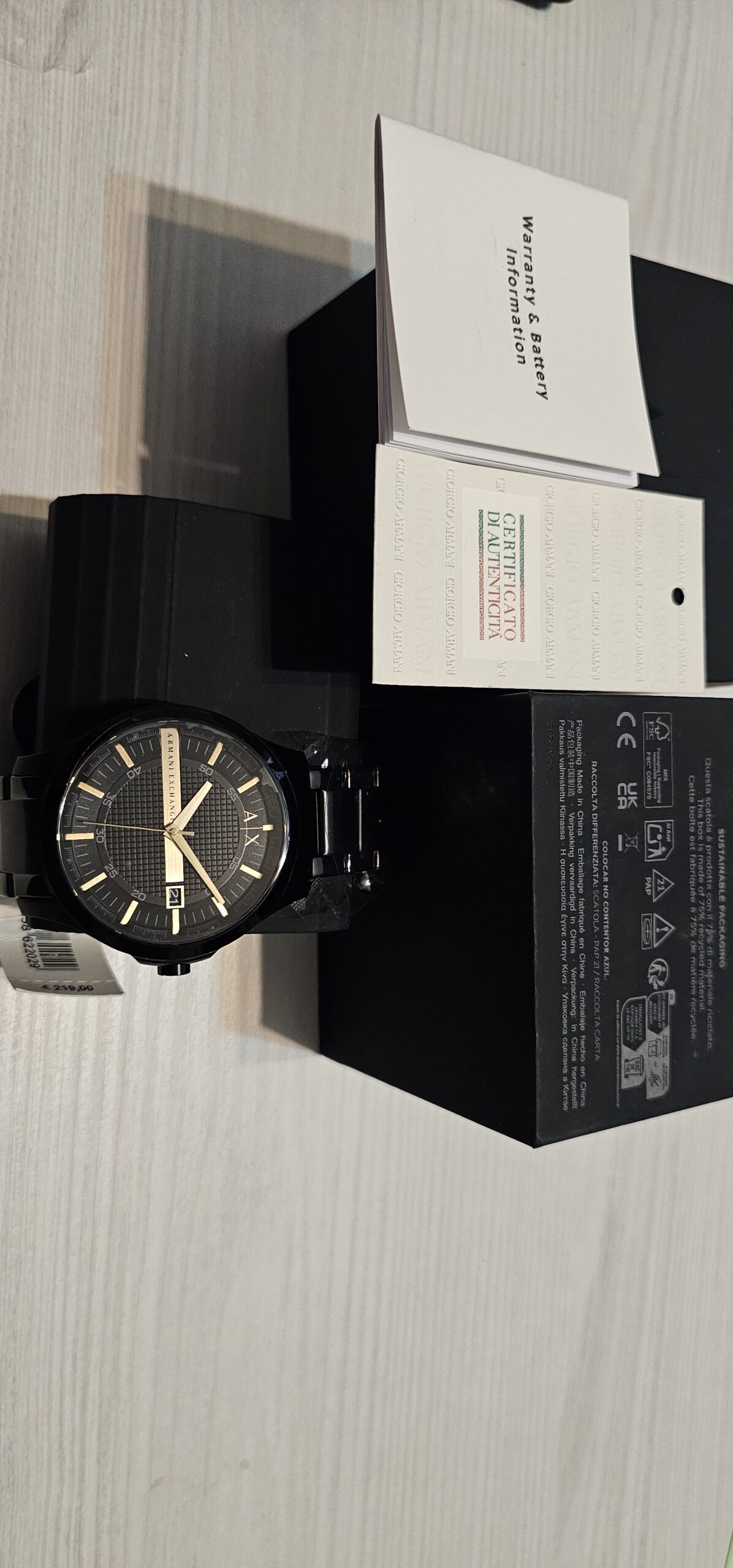 Zegarek męski Armani - obrazek 2