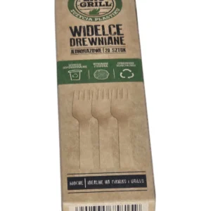Widelce drewniane opakowanie